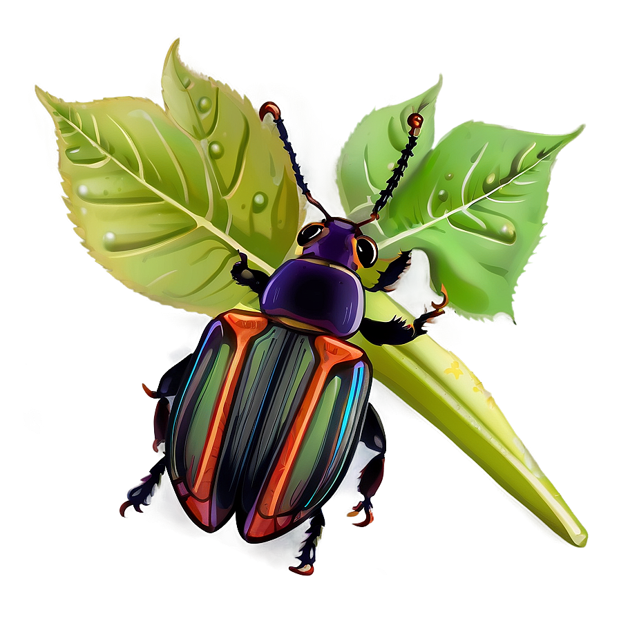 Beetle In Habitat Illustration Png 39 PNG Image