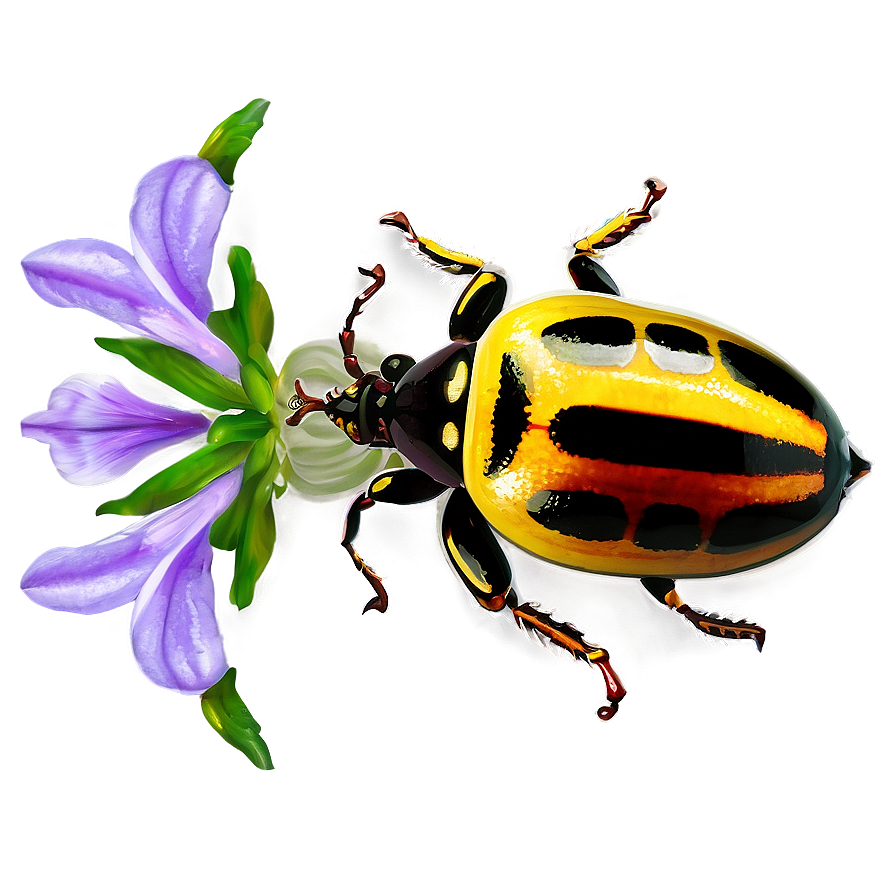 Beetle On Flower Png 69 PNG Image