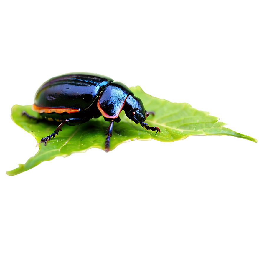 Beetle On Leaf Png Yro86 PNG Image