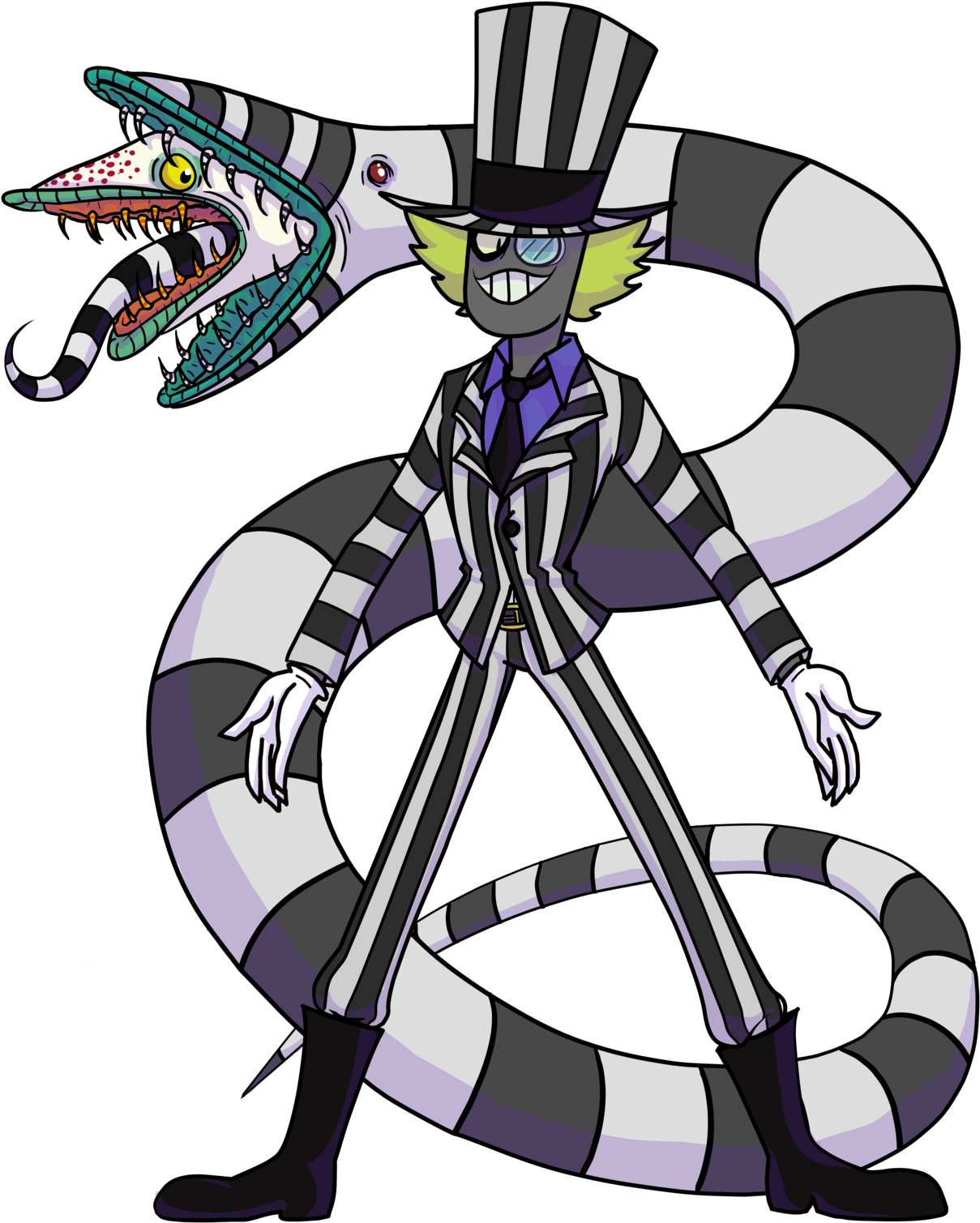 Beetlejuice Cartoon Character Illustration PNG Image