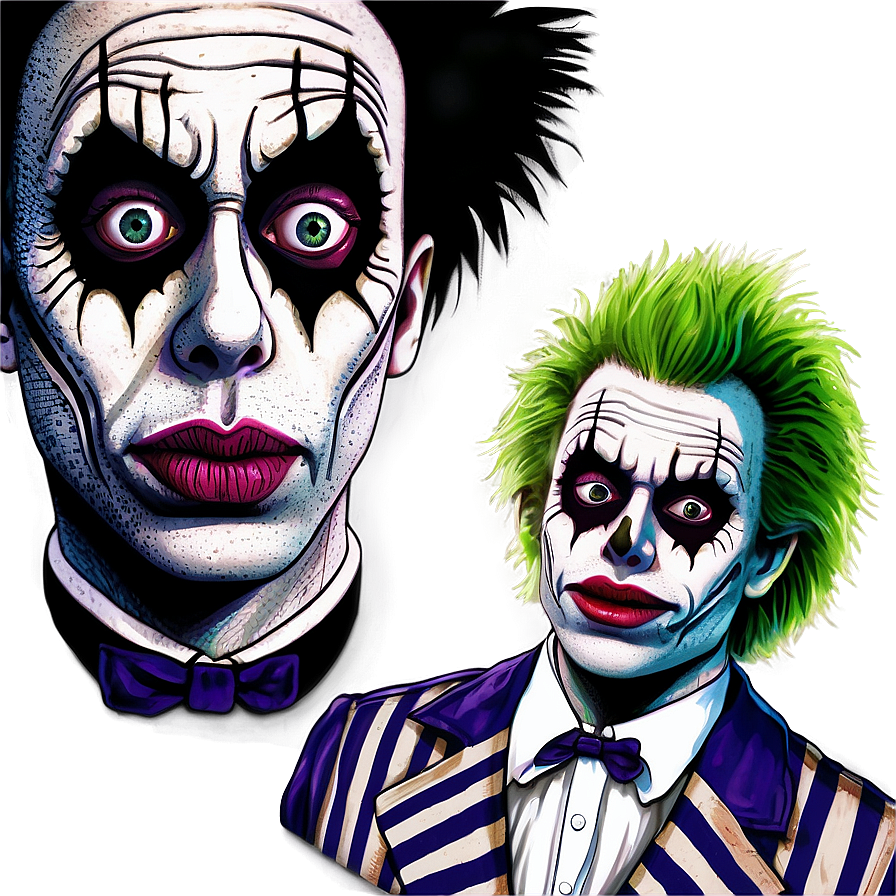 Beetlejuice Portrait Art Png Wmo PNG Image