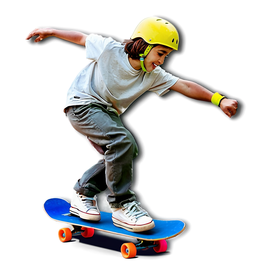 Beginner Skateboarding Png 06242024 PNG Image