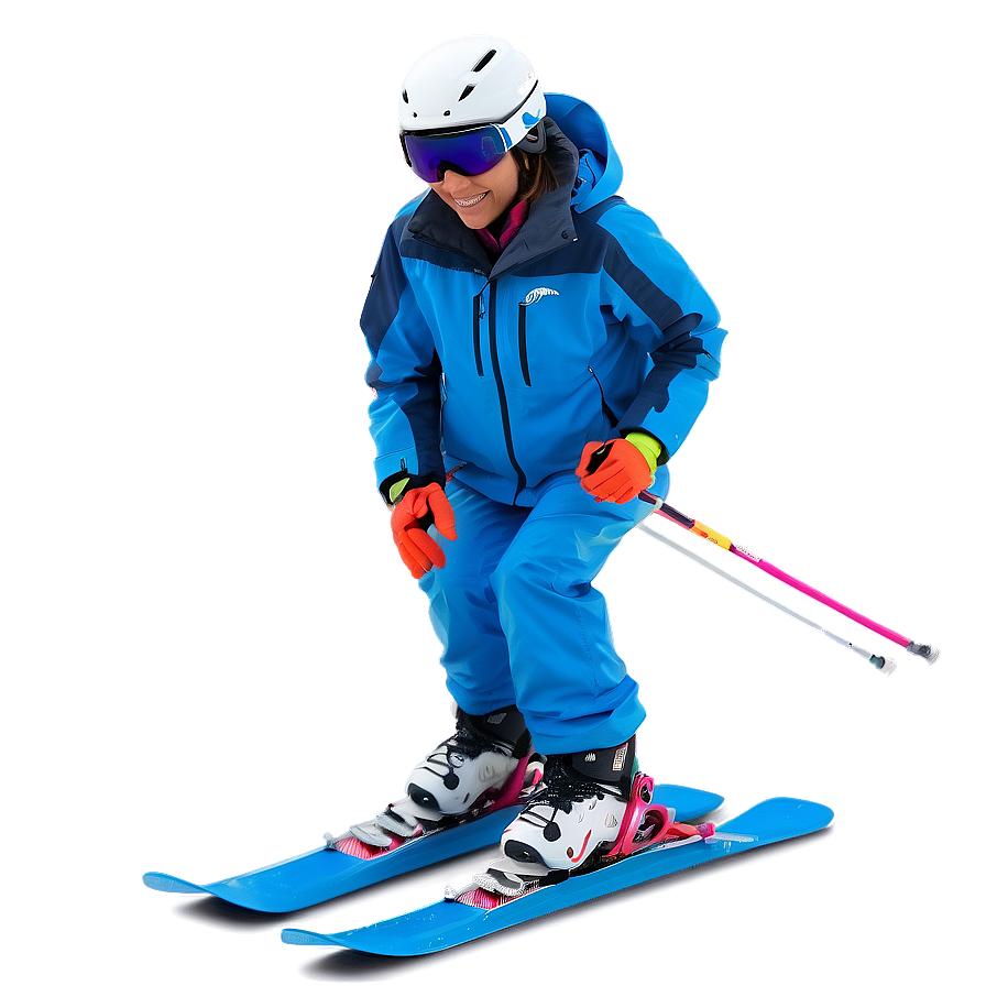 Beginners Skiing Png 06112024 PNG Image