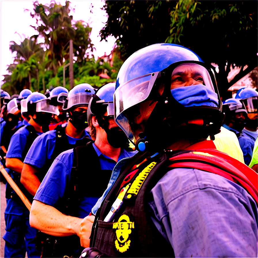 Behind The Riot Lines Png Wst PNG Image