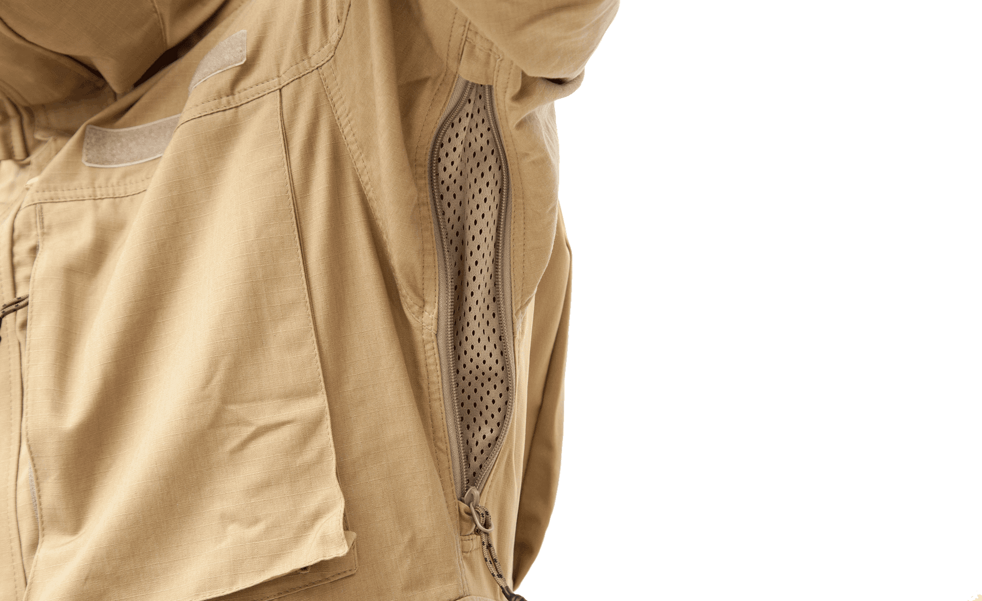 Beige Jacket Closeup PNG Image