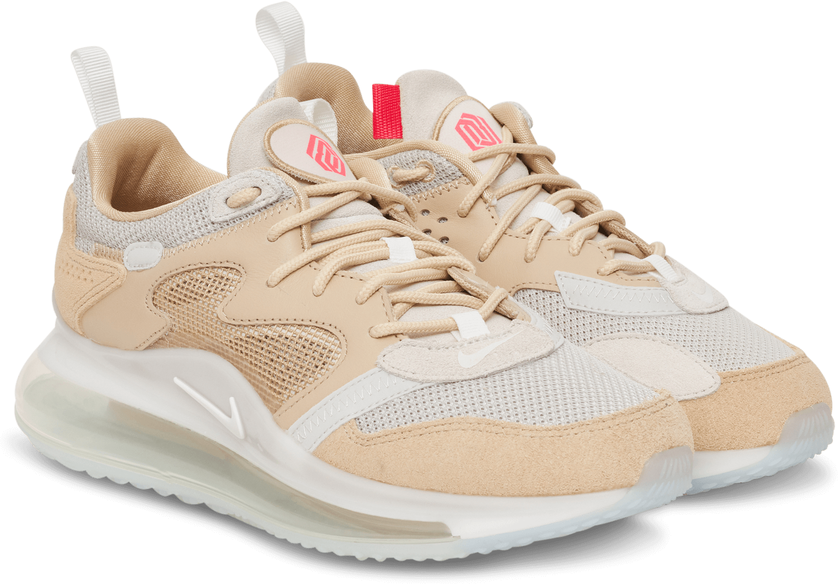 Beige Mesh Sneakers PNG Image