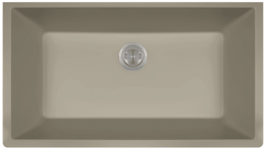 Beige Undermount Kitchen Sink PNG Image