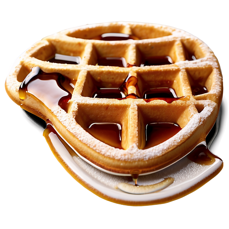 Belgian Waffles With Syrup Png Niw PNG Image