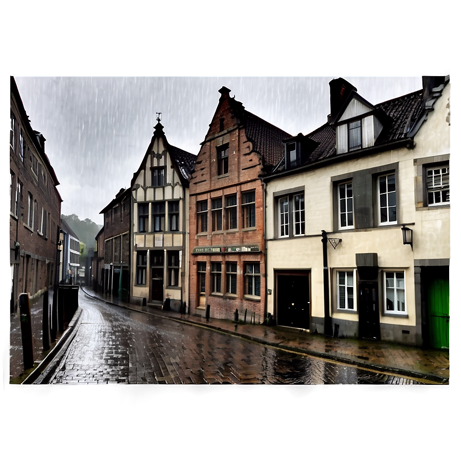 Belgium Rainy Street Png Oix80 PNG Image