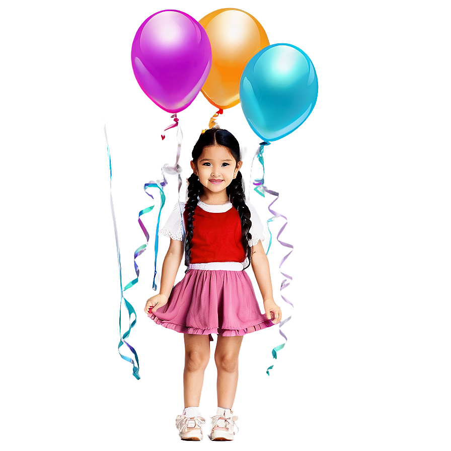 Bella With Balloons Png 70 PNG Image