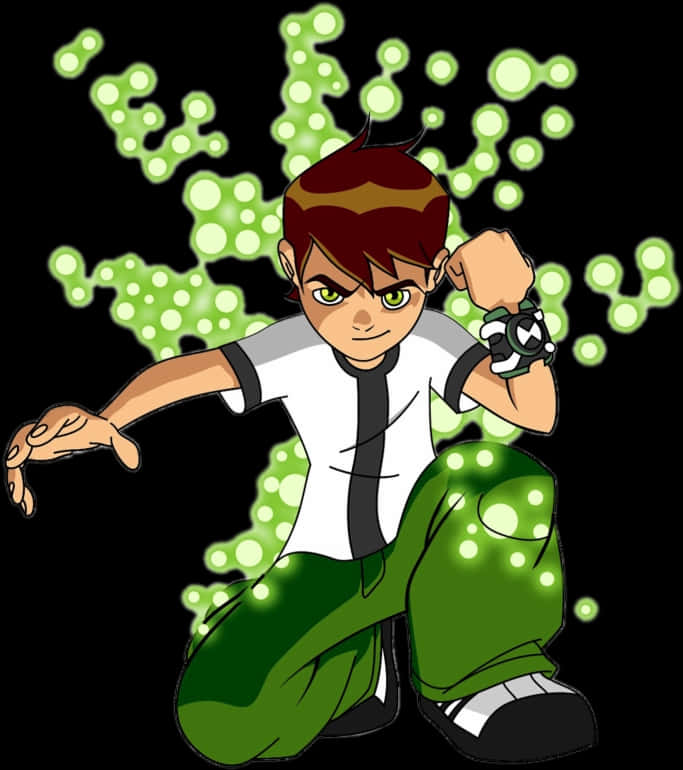 Ben_10_ Activating_ Omnitrix PNG Image