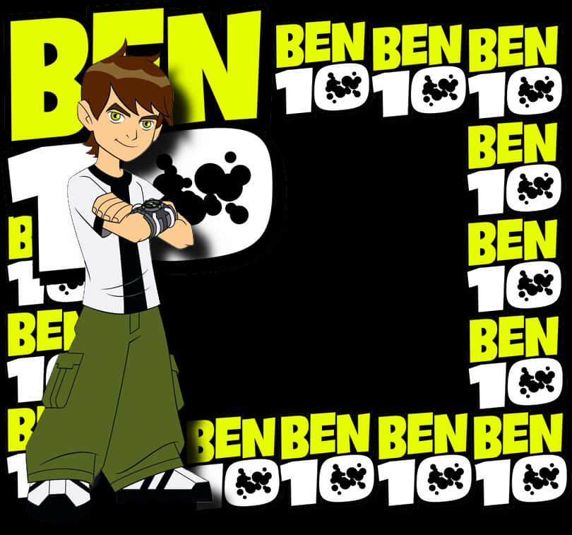 Ben10 Hero Posewith Omnitrix PNG Image