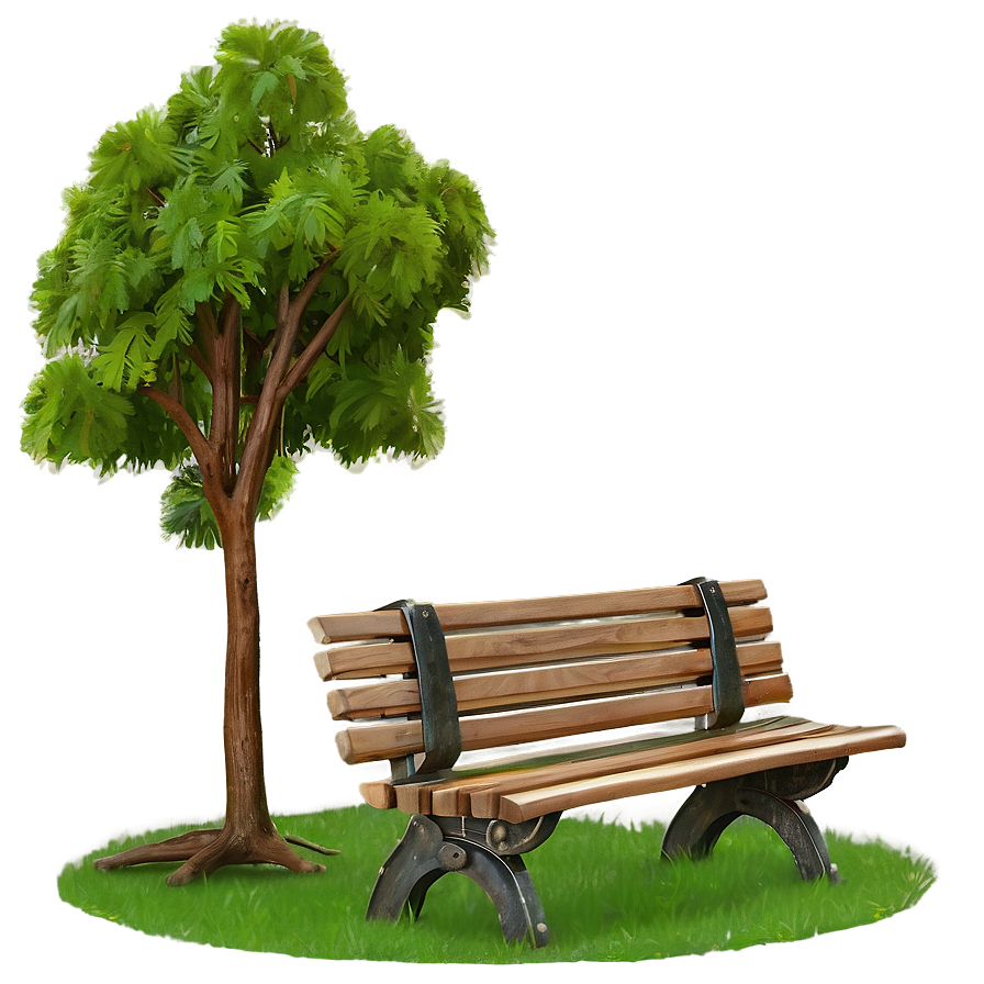 Bench Under Tree Png 05232024 PNG Image