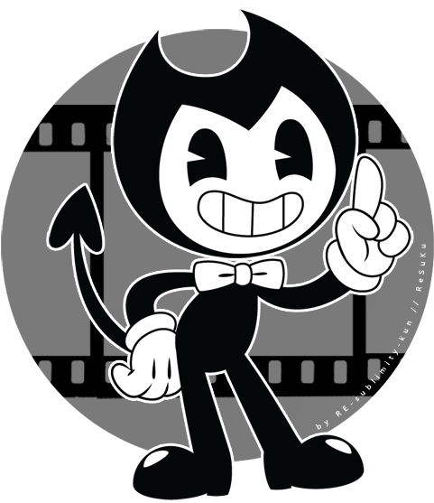 Bendy Cartoon Character Pose PNG Image