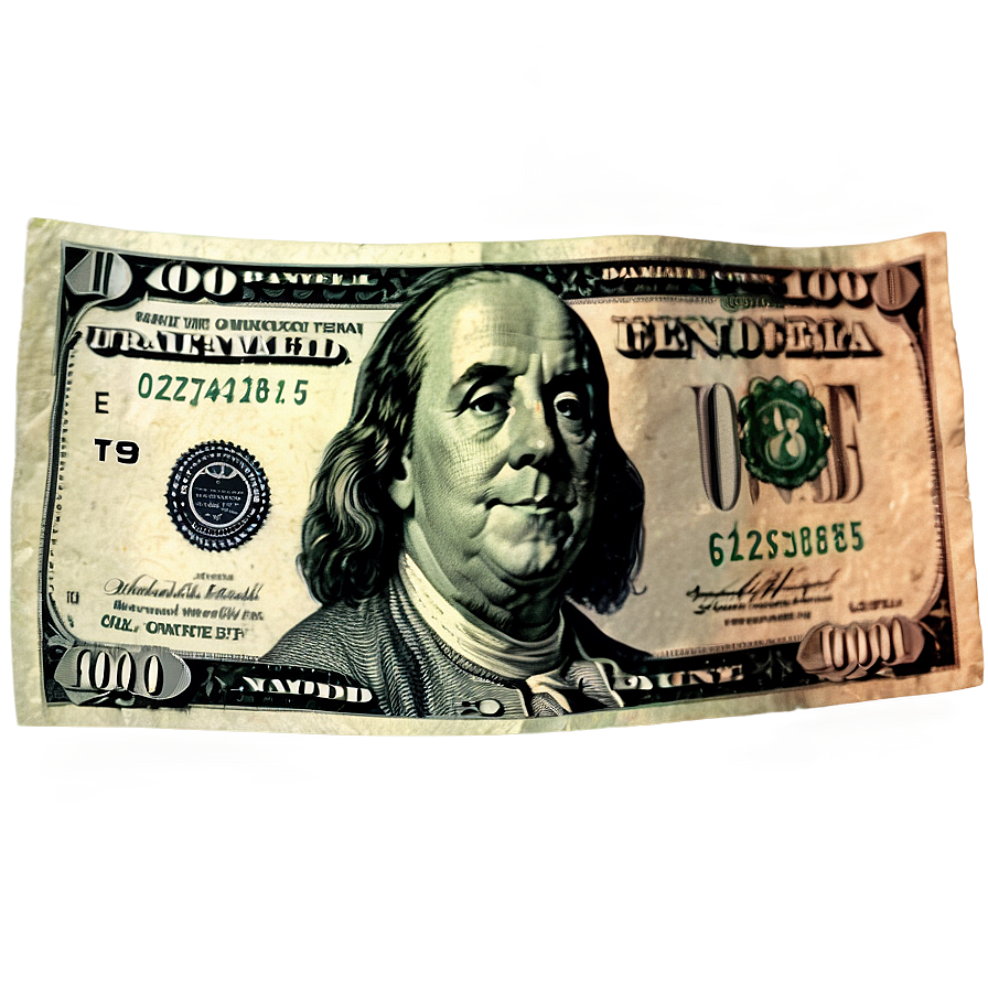 Benjamin Franklin Dollar Bill Png Hrg PNG Image