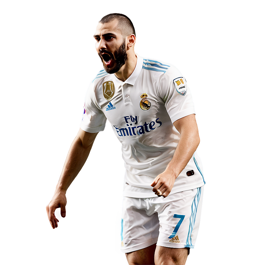 Benzema Historic Goal Celebration Png 06212024 PNG Image