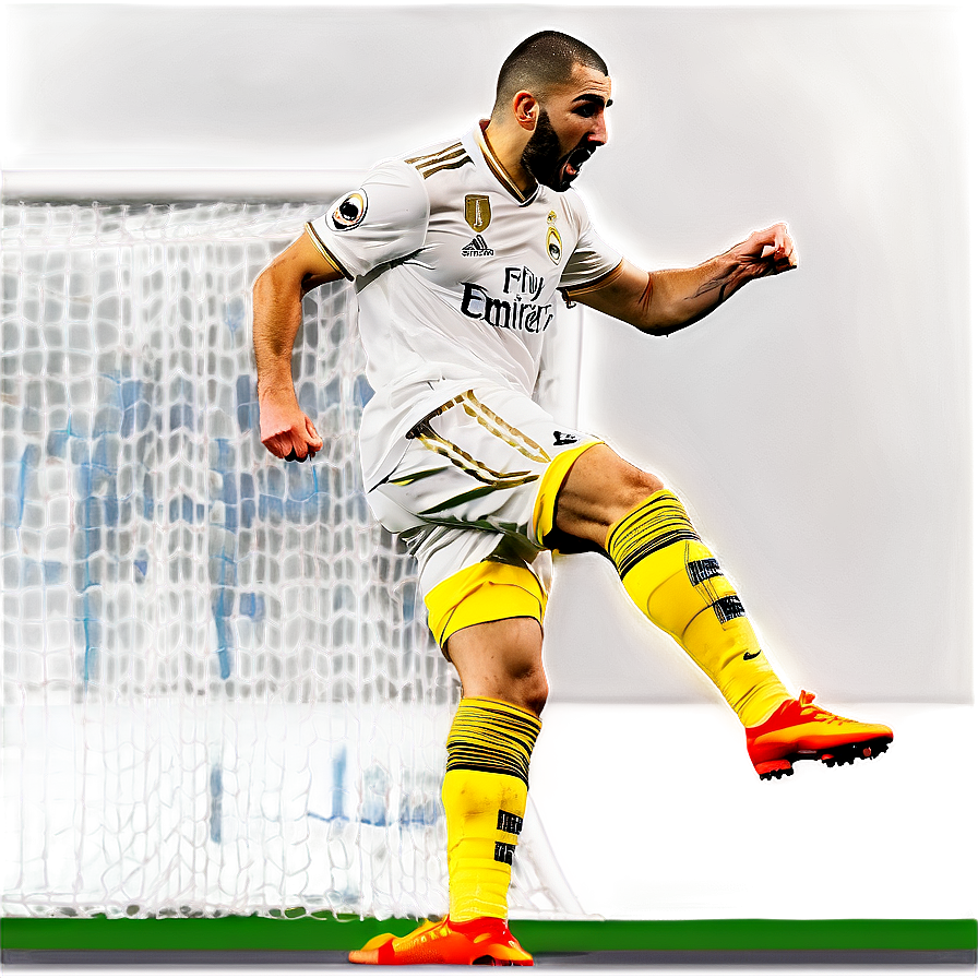 Benzema Scoring Penalty Png 18 PNG Image