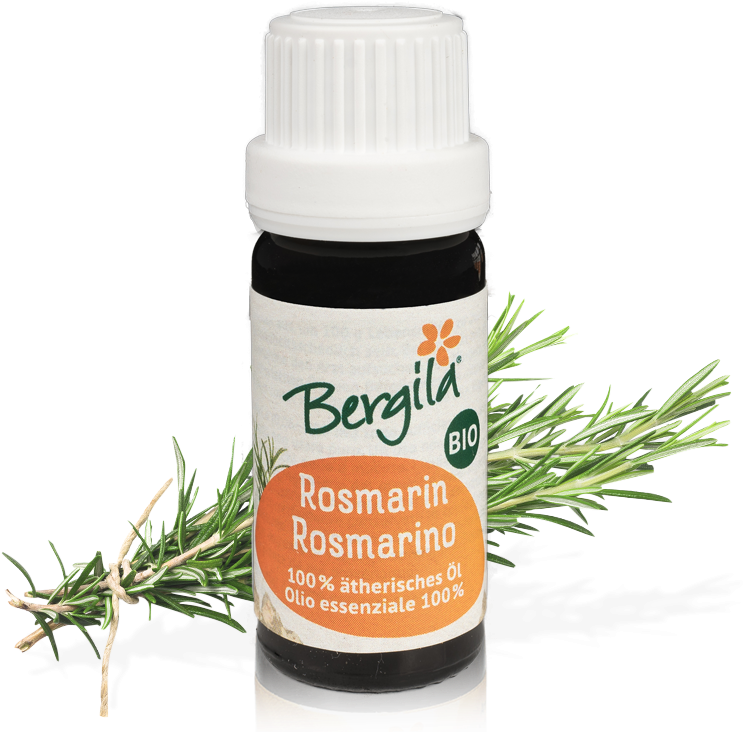 Bergila Bio Rosemary Essential Oil PNG Image