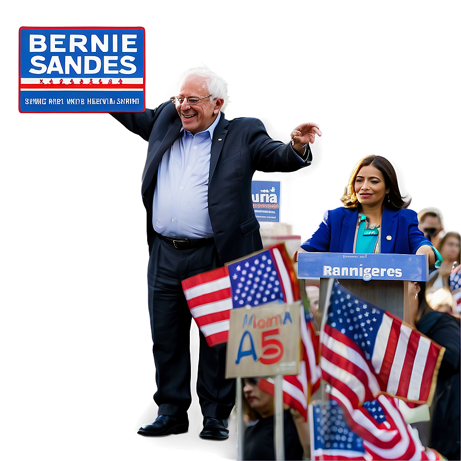 Bernie Sanders Grassroots Campaign Png 06242024 PNG Image