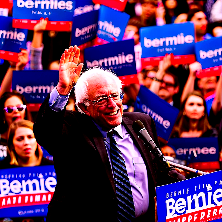 Bernie Sanders Rally Speech Png 06242024 PNG Image