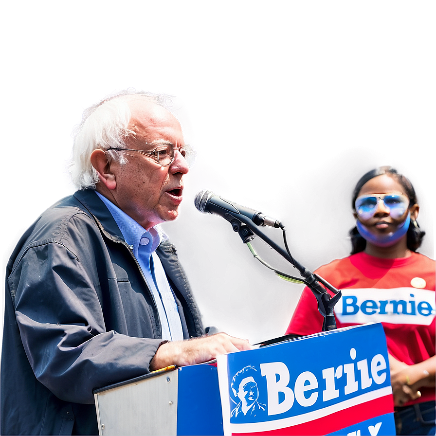 Bernie Sanders Youth Rally Png Jff72 PNG Image