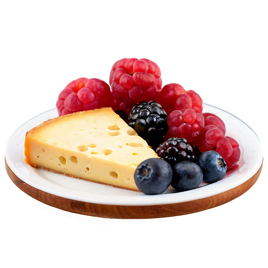 Berries And Cheese Platter Png Erb PNG Image