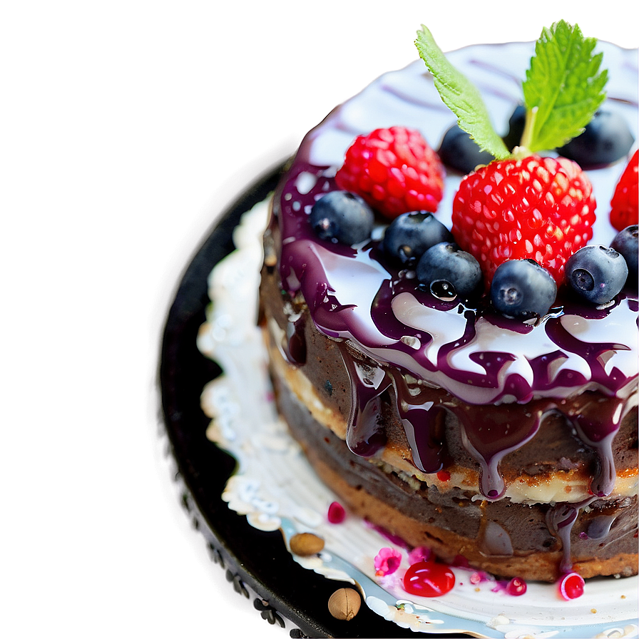 Berries Toppings For Cake Png Fve12 PNG Image