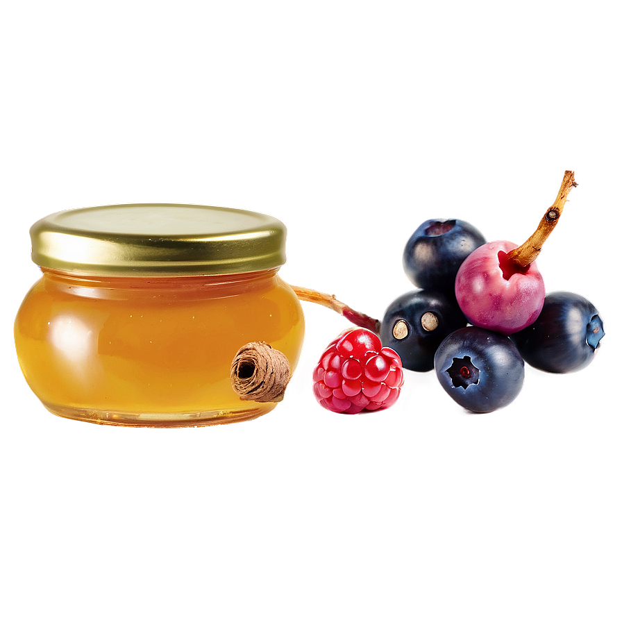 Berries With Honey Png 06122024 PNG Image