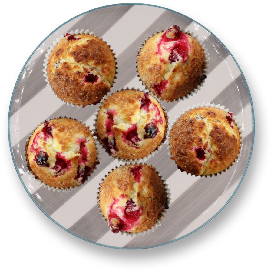 Berry Muffinson Plate PNG Image