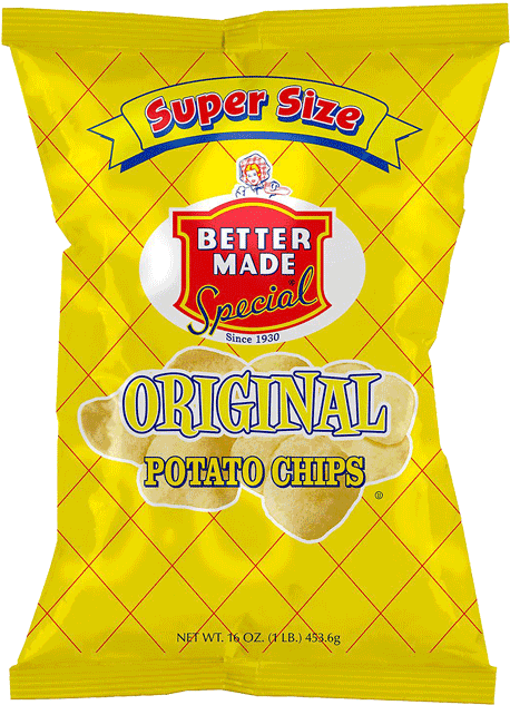 Better Made Special Original Potato Chips Super Size Pack PNG Image