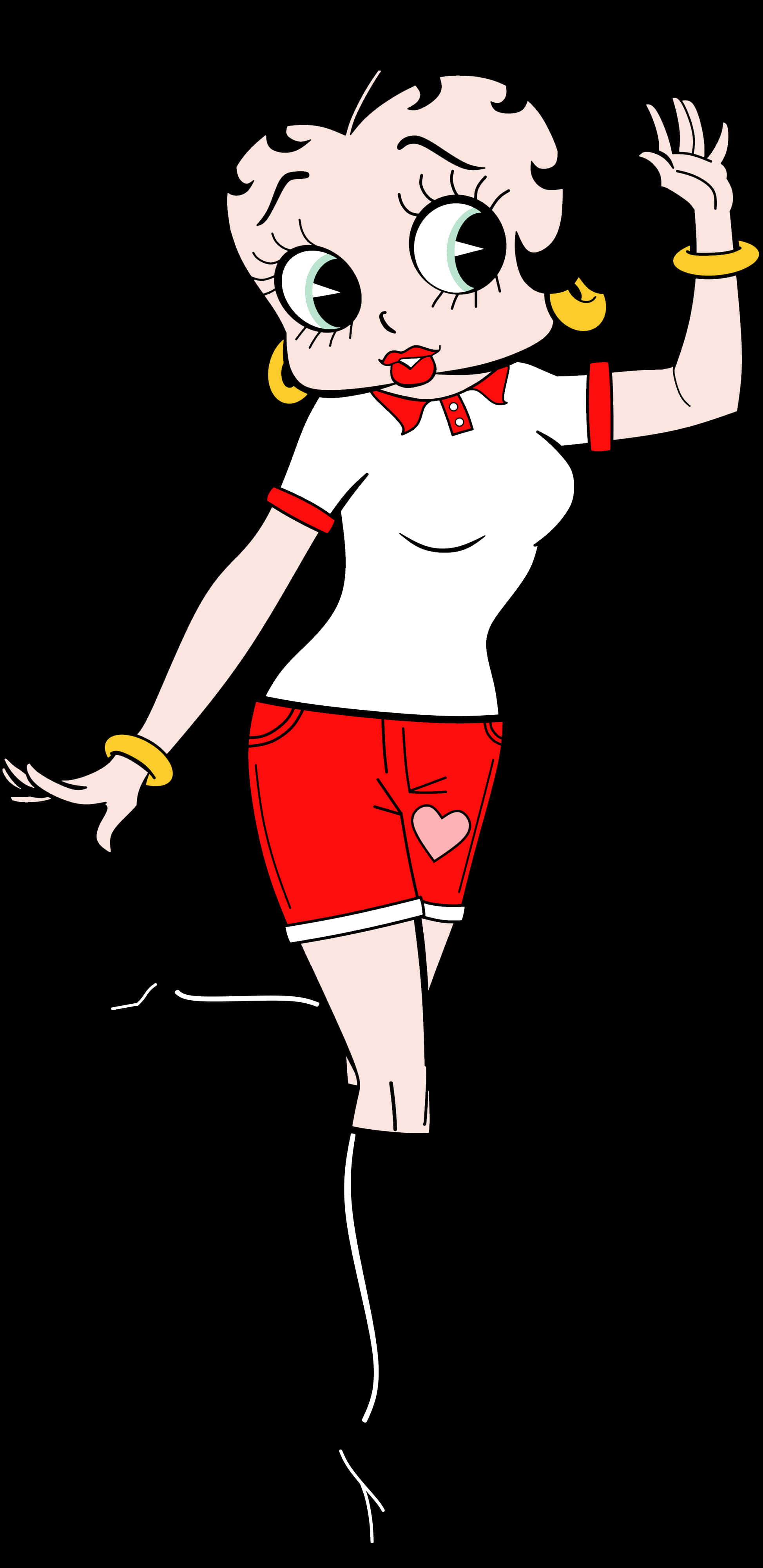 Betty Boop Classic Pose PNG Image