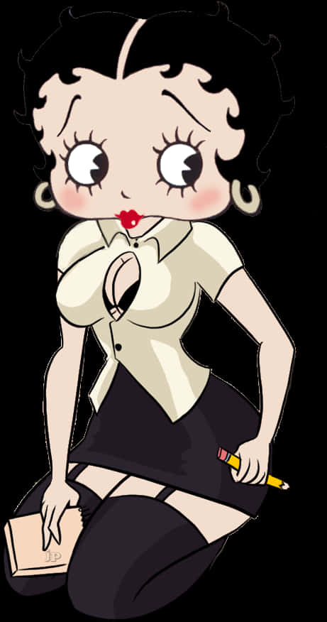 Betty Boop Classic Pose PNG Image