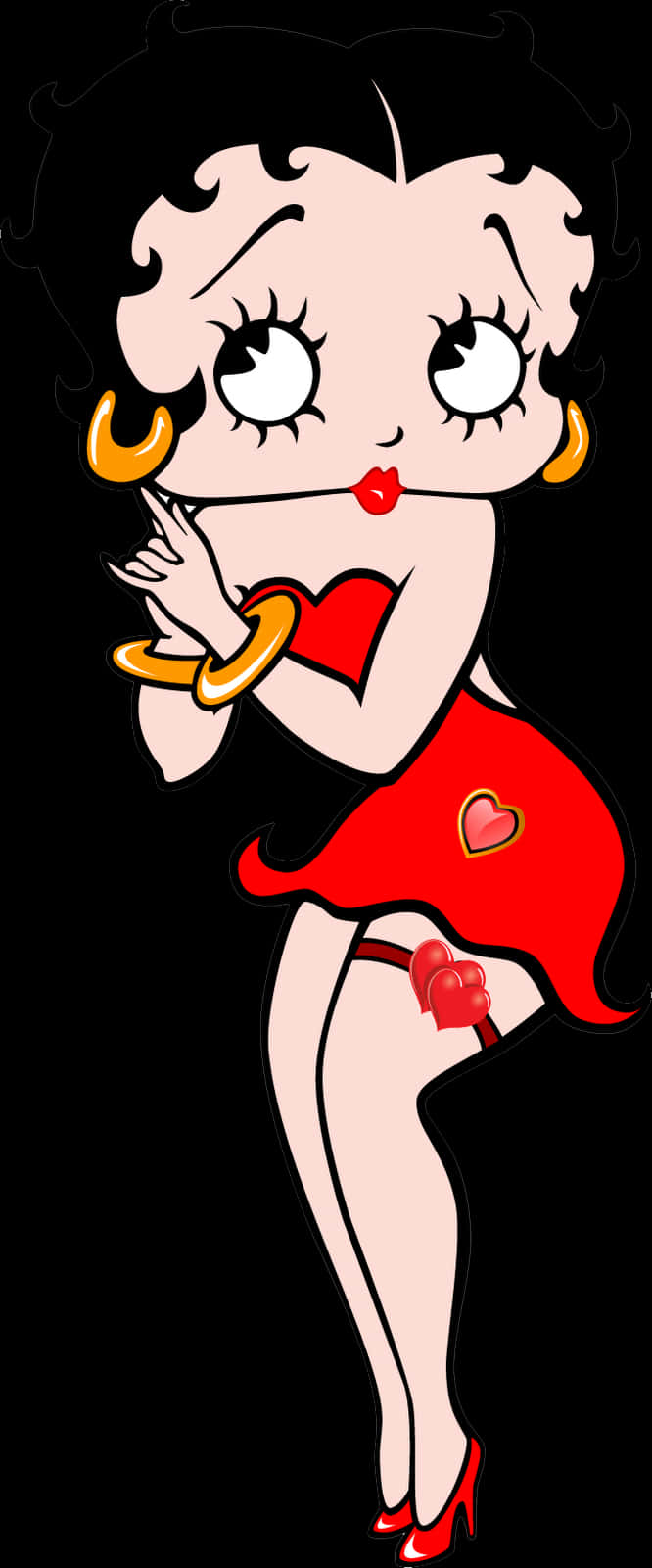 Betty Boop Classic Pose PNG Image