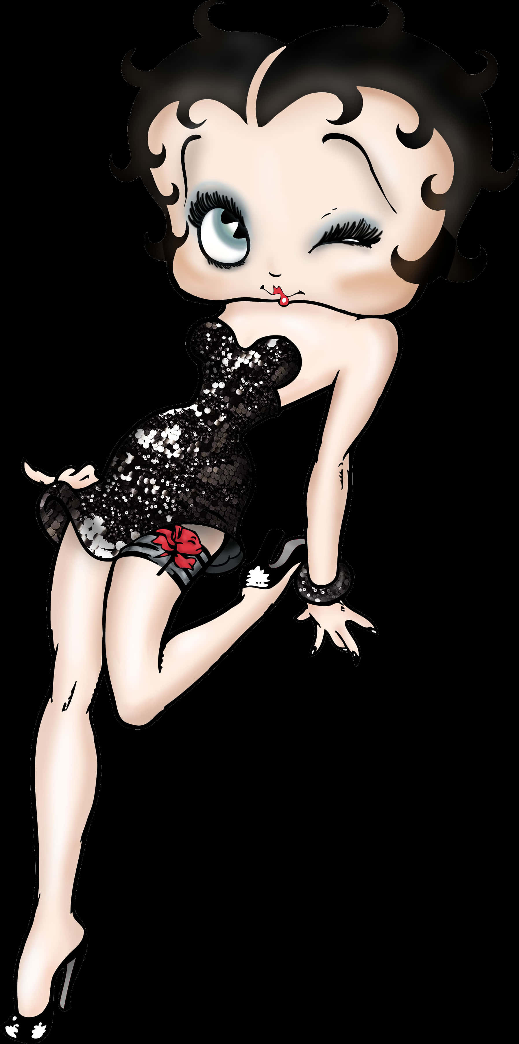 Betty Boop Classic Pose PNG Image