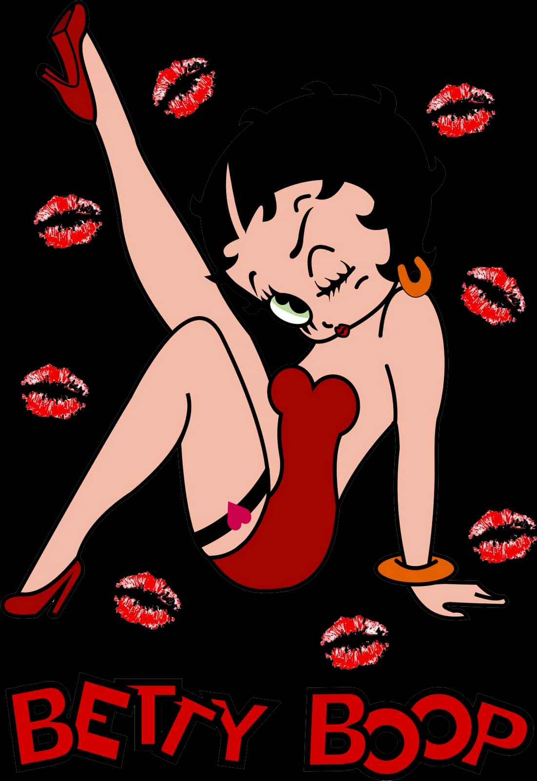 Betty Boop Classic Pose PNG Image