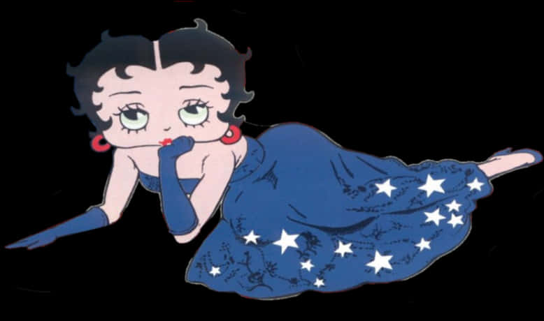 Betty Boop Classic Pose PNG Image