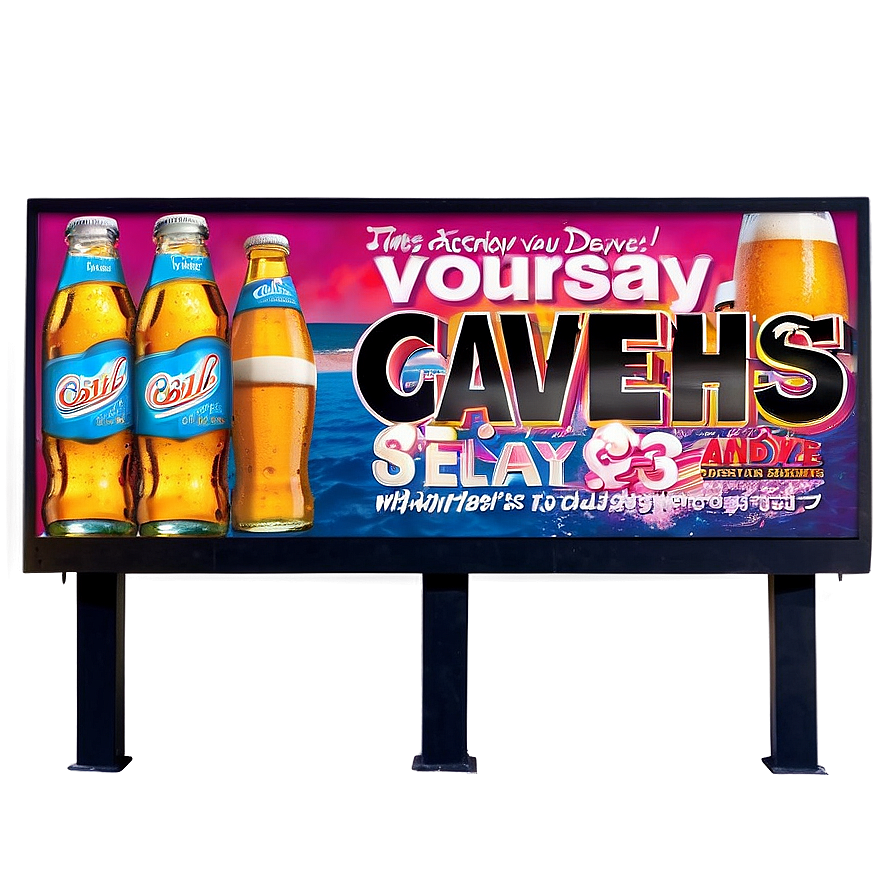 Beverage Advertisement Billboard Png Cnt PNG Image