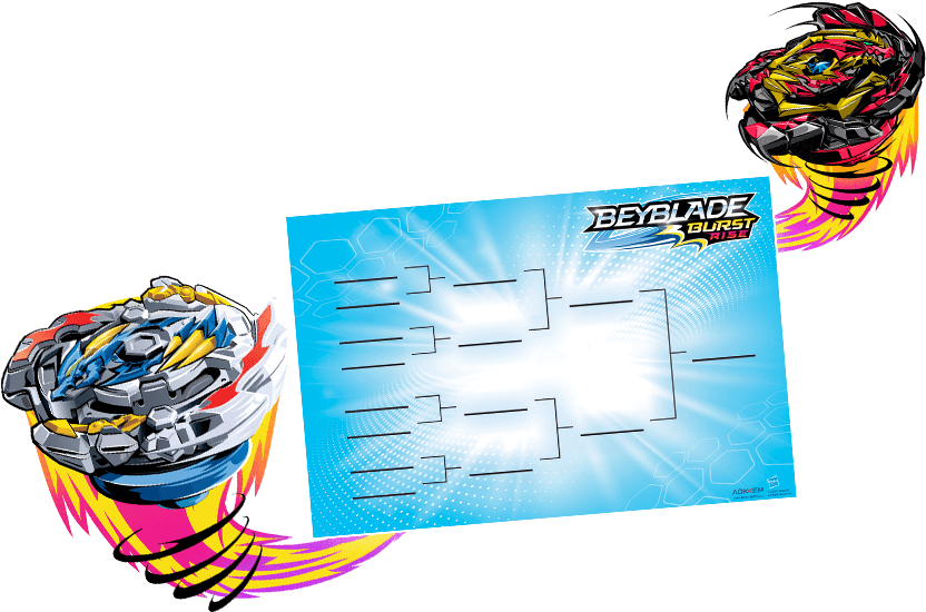 Beyblade Burst Rise Tournament Bracket PNG Image