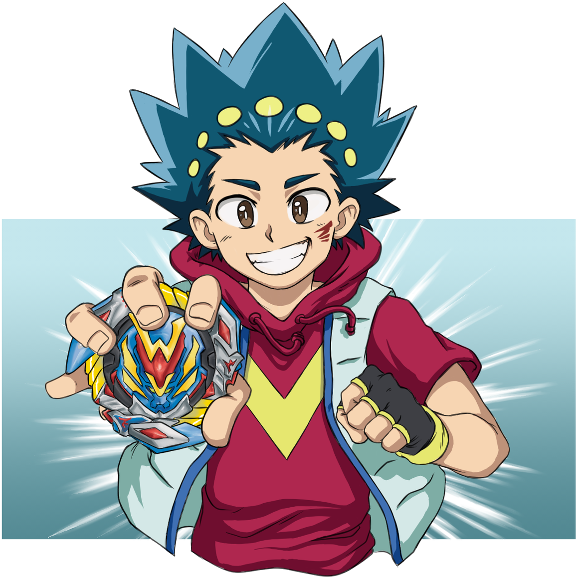 Beyblade Character With Beyblade PNG Image