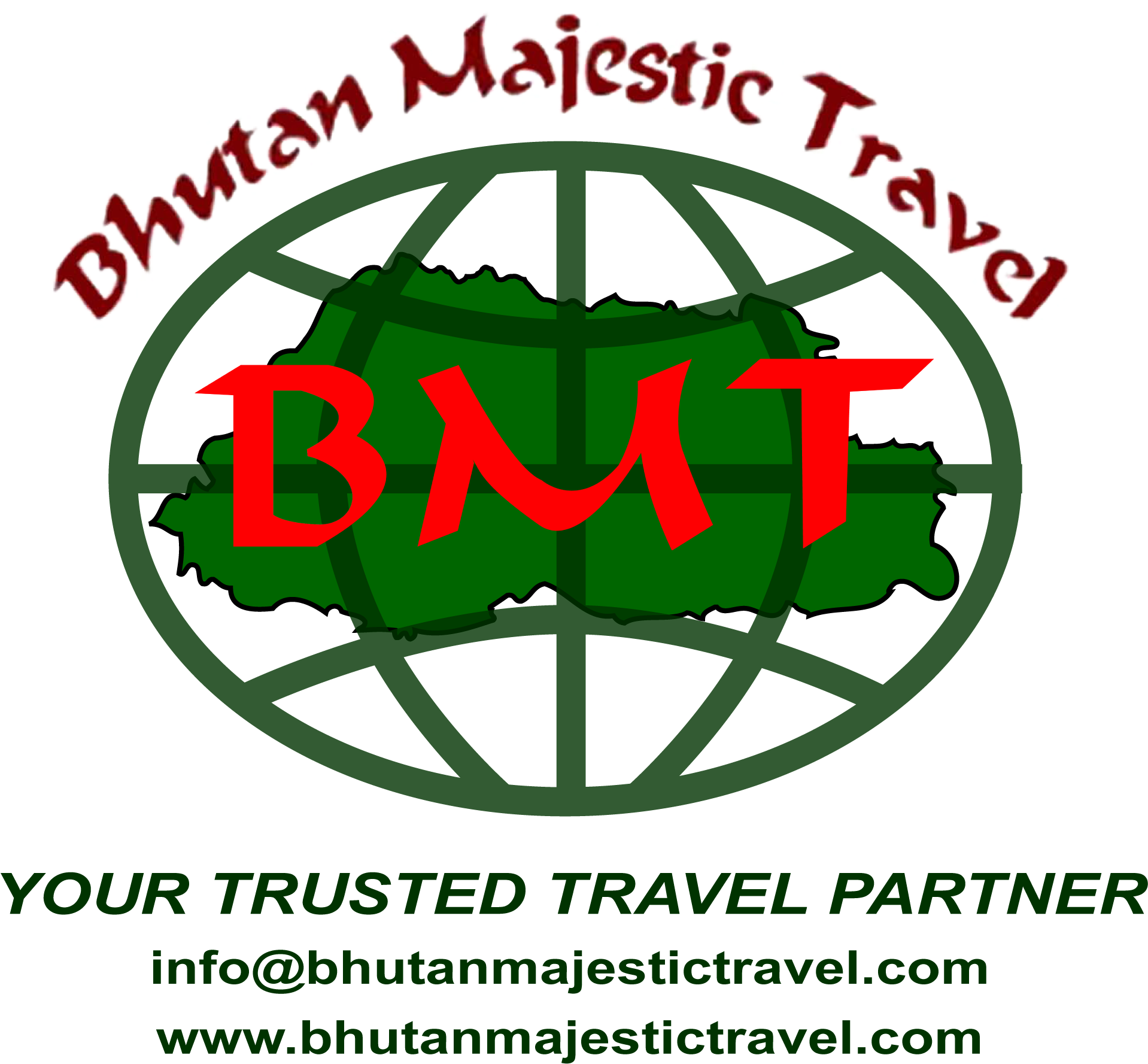 Bhutan Majestic Travel Logo PNG Image