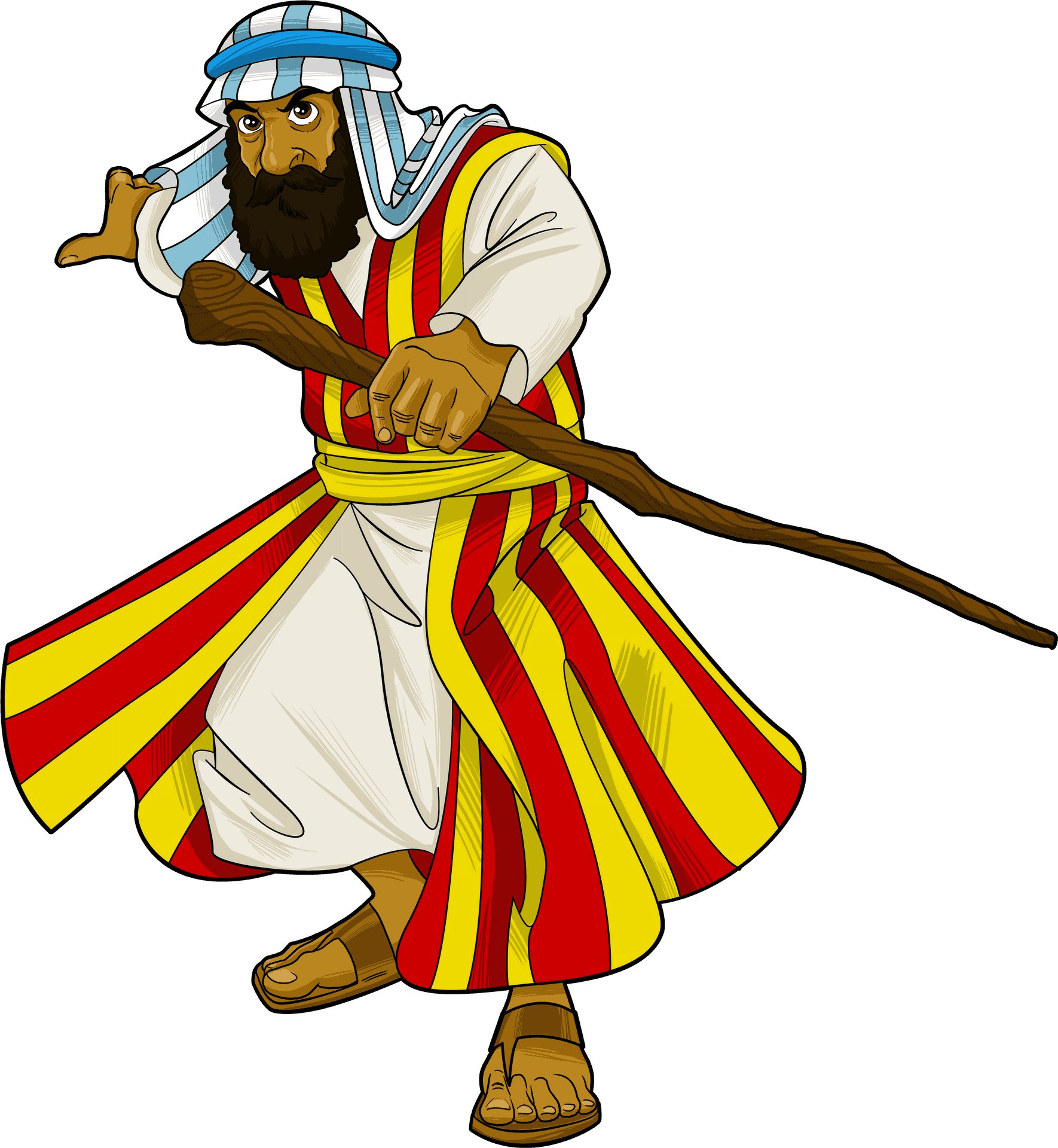 Biblical Shepherd Clipart PNG Image