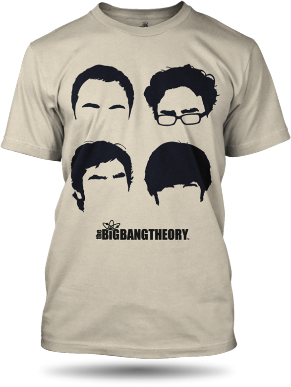 Big Bang Theory T Shirt Design PNG Image