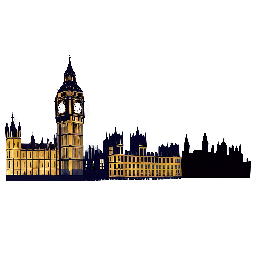 Big Ben And London Skyline Png Oma PNG Image