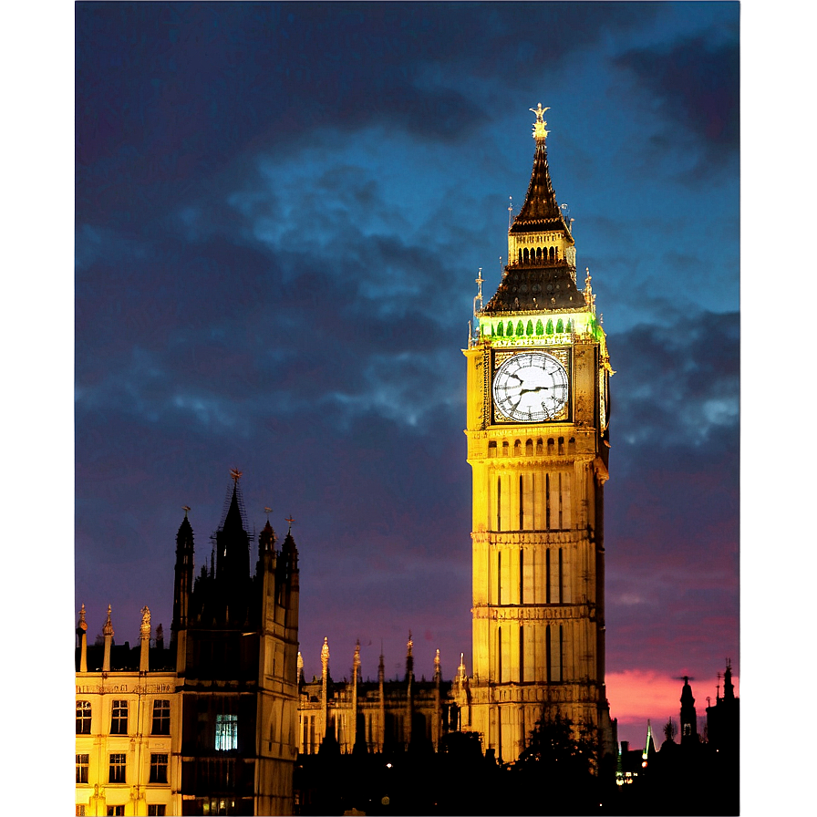 Big Ben At Dawn Png Btq PNG Image