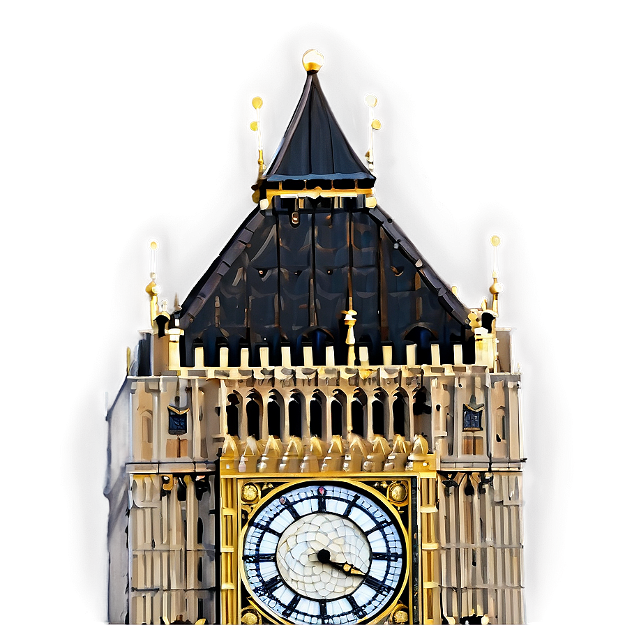 Big Ben Close-up Png Ibn2 PNG Image