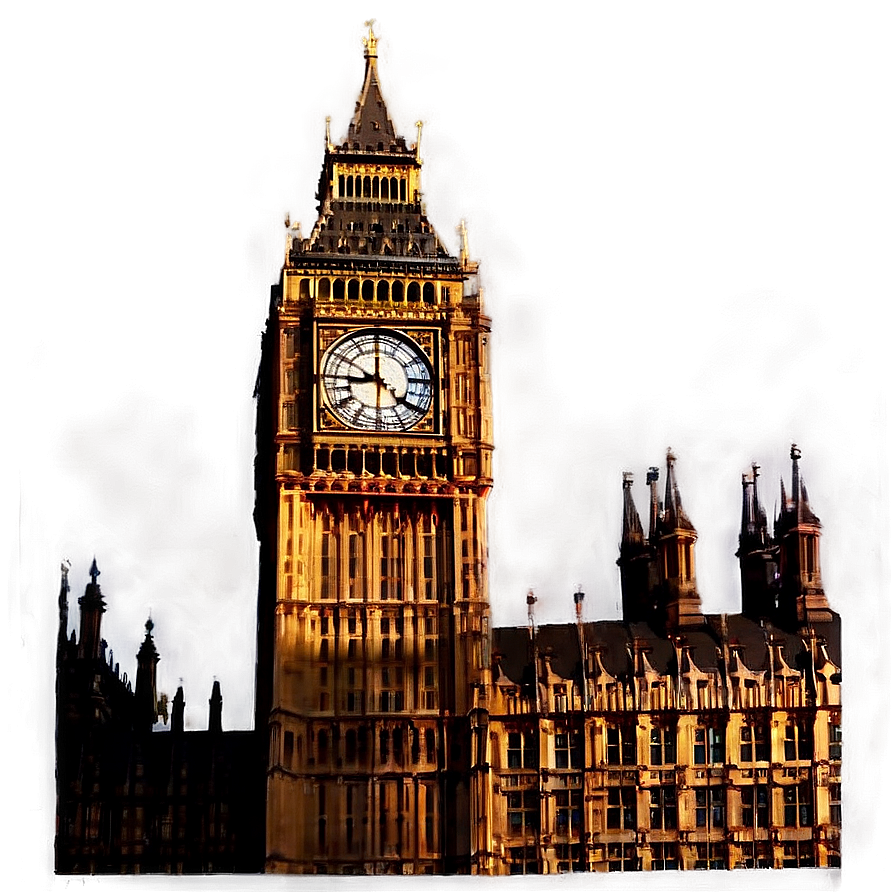 Big Ben Golden Hour Png Jsw PNG Image