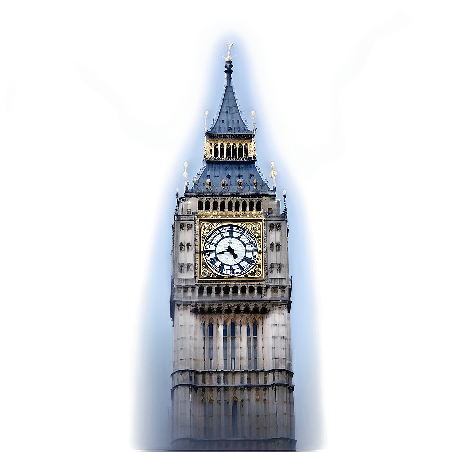 Big Ben In Fog Png Xbh PNG Image