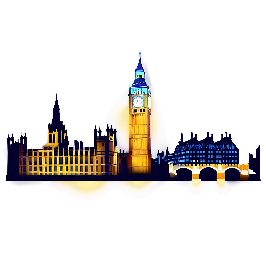 Big Ben Lit Up At Night Png Jlr PNG Image