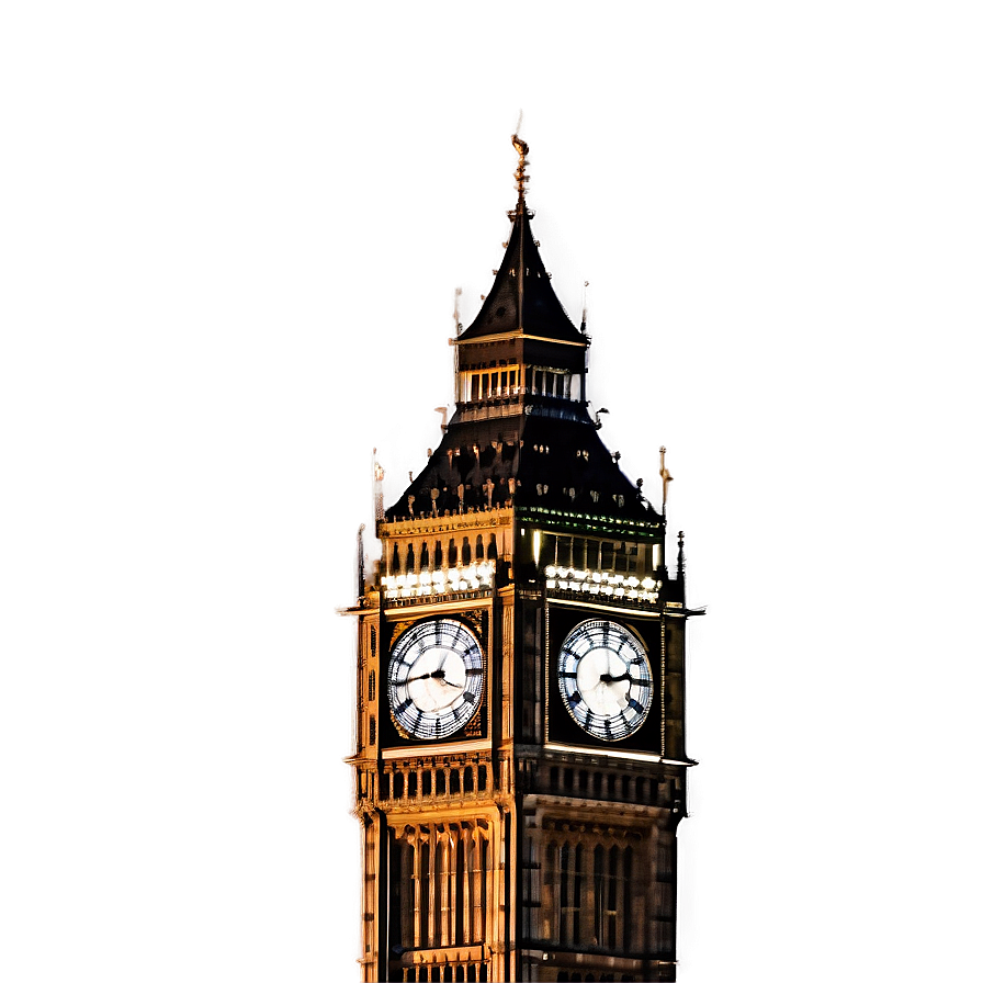 Big Ben Lit Up At Night Png Mus46 PNG Image