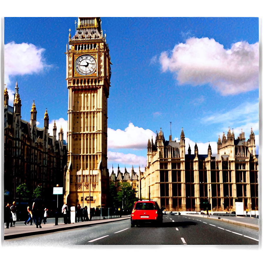 Big Ben Street View Png Xym PNG Image